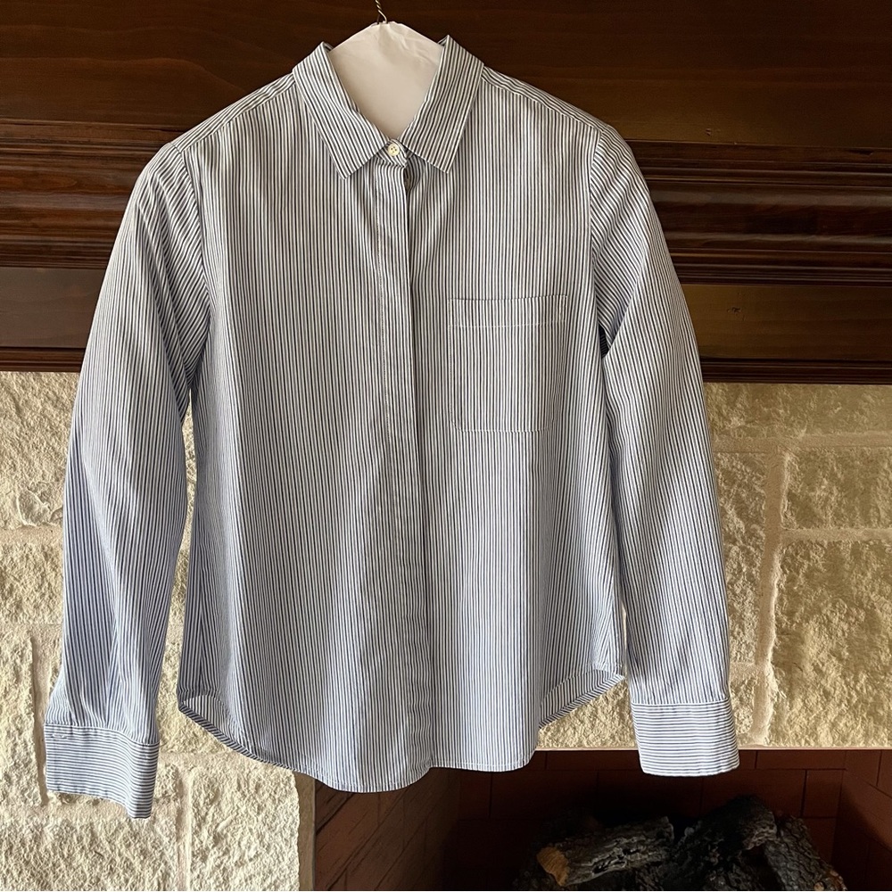 Vince Blue Stripe Womens Shirt